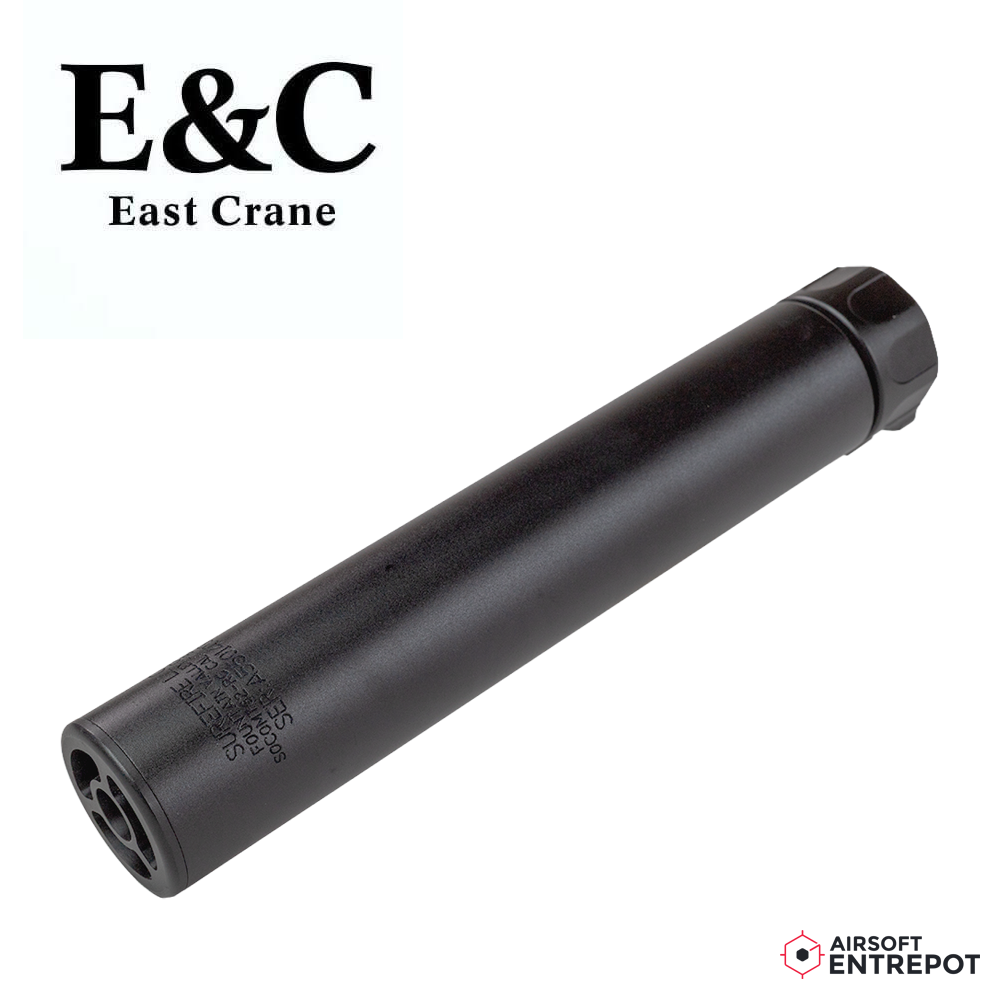 E&C Silencieux SOCOM762-RC Avec Cache-Flammes 14mm CCW (Noir)