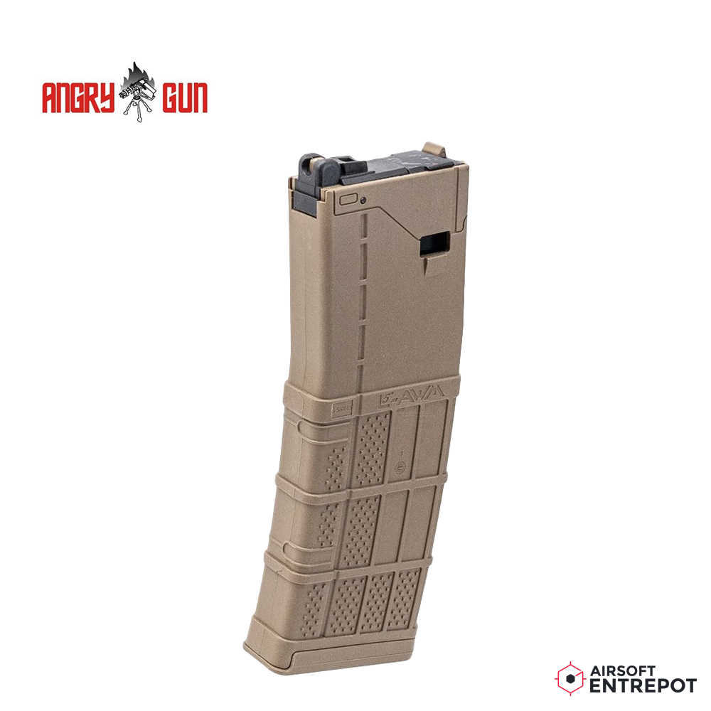 Angry Gun Chargeur Gaz 35 Coups Lancer L5AWM V2 Pour MWS GBB (FDE)