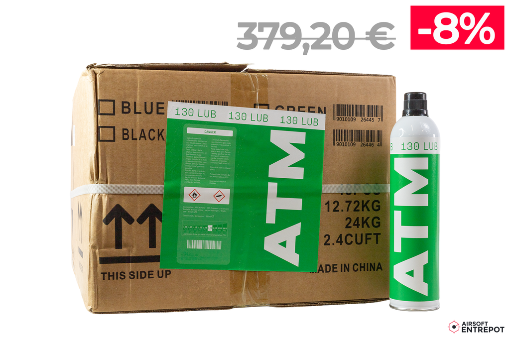 ATM Gaz PSI130 Lubrifié (550ml) - Carton de 48