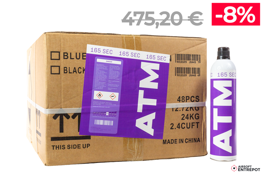 ATM Gaz PSI165 sec (550ml) - Carton de 48