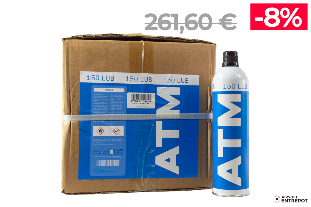 ATM Gaz PSI150 Lubrifié (700ml) - Carton de 24