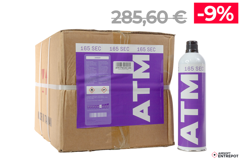 ATM Gaz PSI165 sec (700ml) - Carton de 24