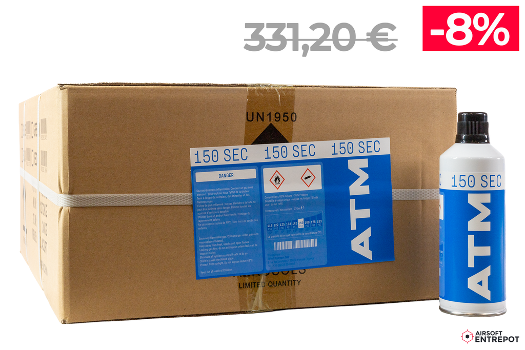 ATM Gaz PSI150 Sec (270ml) - Carton de 48
