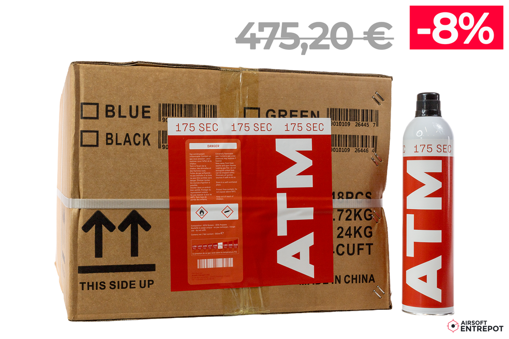 ATM Gaz PSI175 Sec (550ml) - Carton de 48