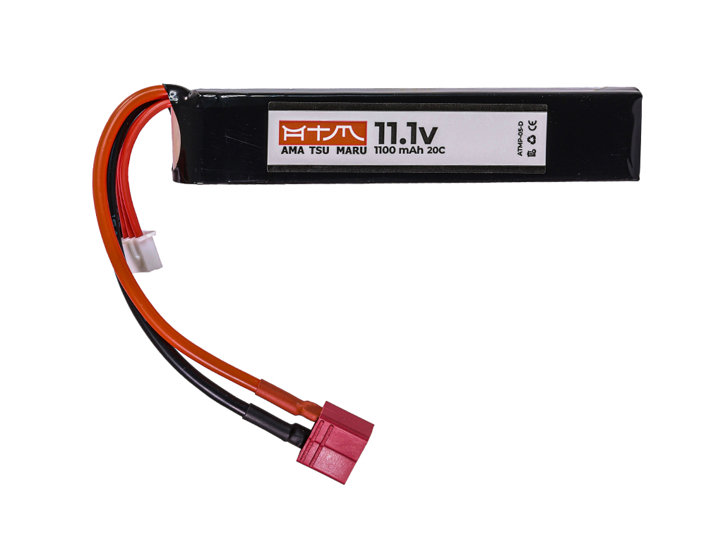 ATM Power Batterie LiPo 11,1V 1100mAh 20C Mini Stick (Deans Large)