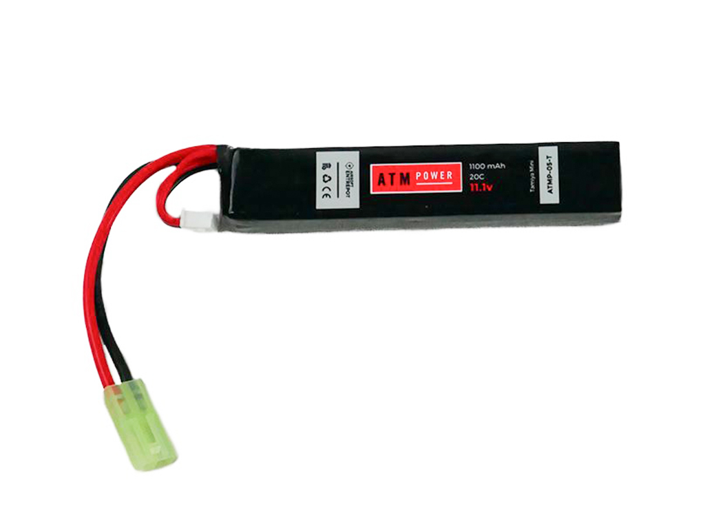 ATM Power Batterie LiPo 11,1V 1100mAh 20C Mini Stick (Tamiya Mini)