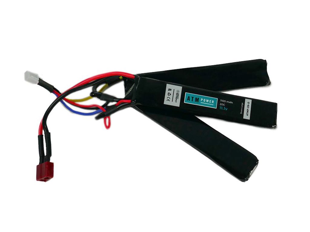 ATM Power Batterie LiPo 11,1V 1100mAh 20C Sopmod Fine (Deans Large)