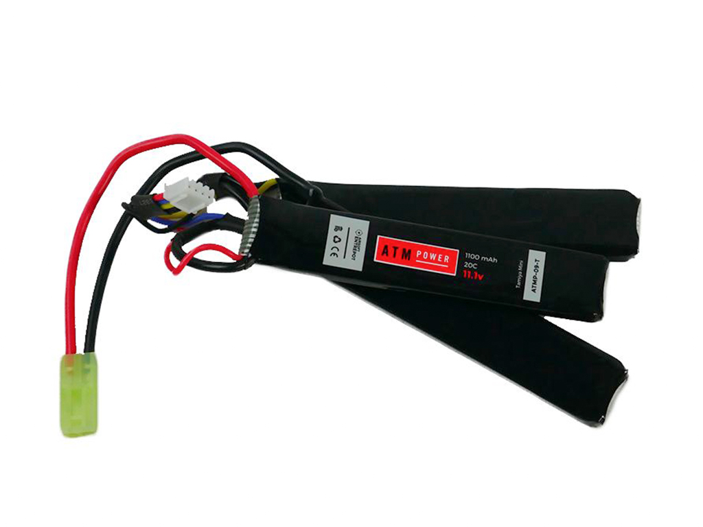 ATM Power Batterie LiPo 11,1V 1100mAh 20C Sopmod Fine (Tamiya Mini)