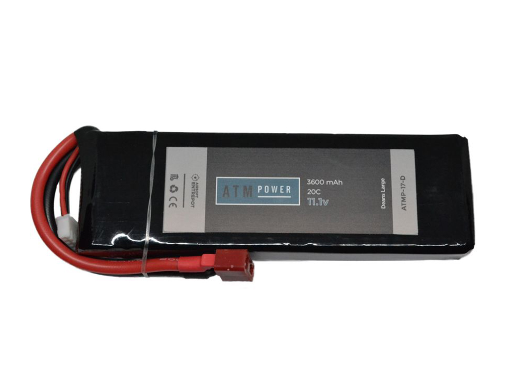 ATM Power Batterie LiPo 11,1V 3600mAh 20C Pack Large (Deans Large)