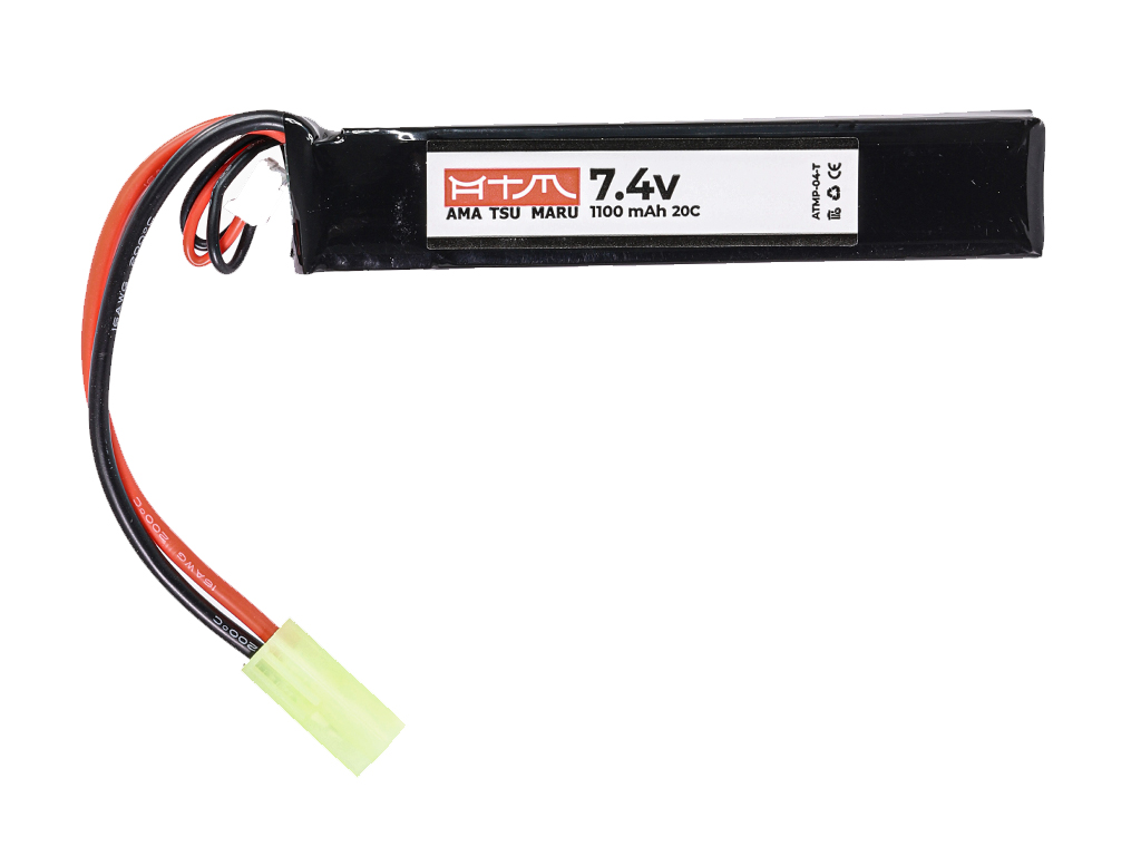 ATM Power Batterie LiPo 7,4V 1100mAh 20C Mini Stick (Tamiya Mini)