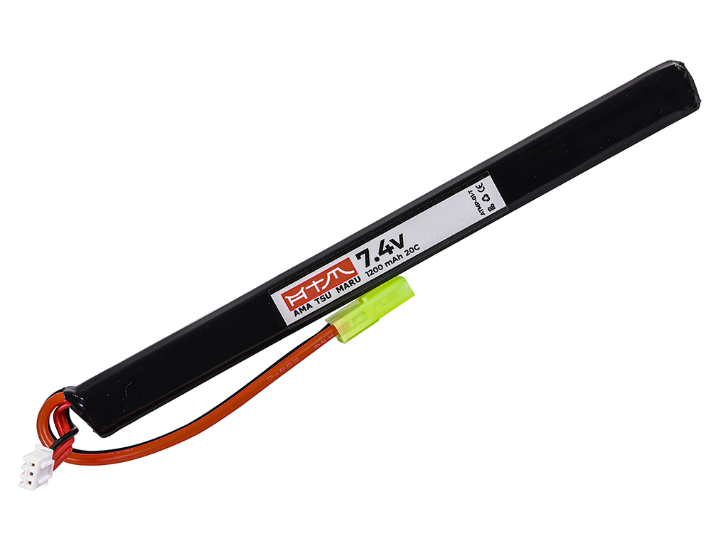 ATM Power Batterie LiPo 7,4V 1200mAh 20C Stick AK (Tamiya Mini)