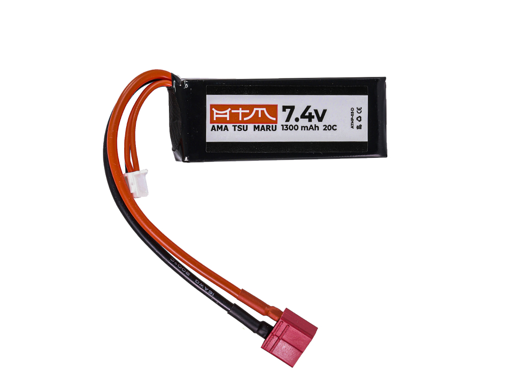 ATM Power Batterie LiPo 7,4V 1300mAh 20C Micro Pack (Deans Large)