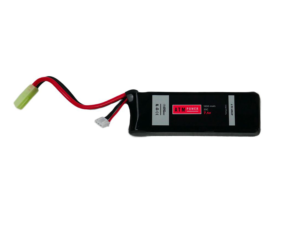 ATM Power Batterie LiPo 7,4V 1800mAh 20C Mini Pack (Tamiya Mini)