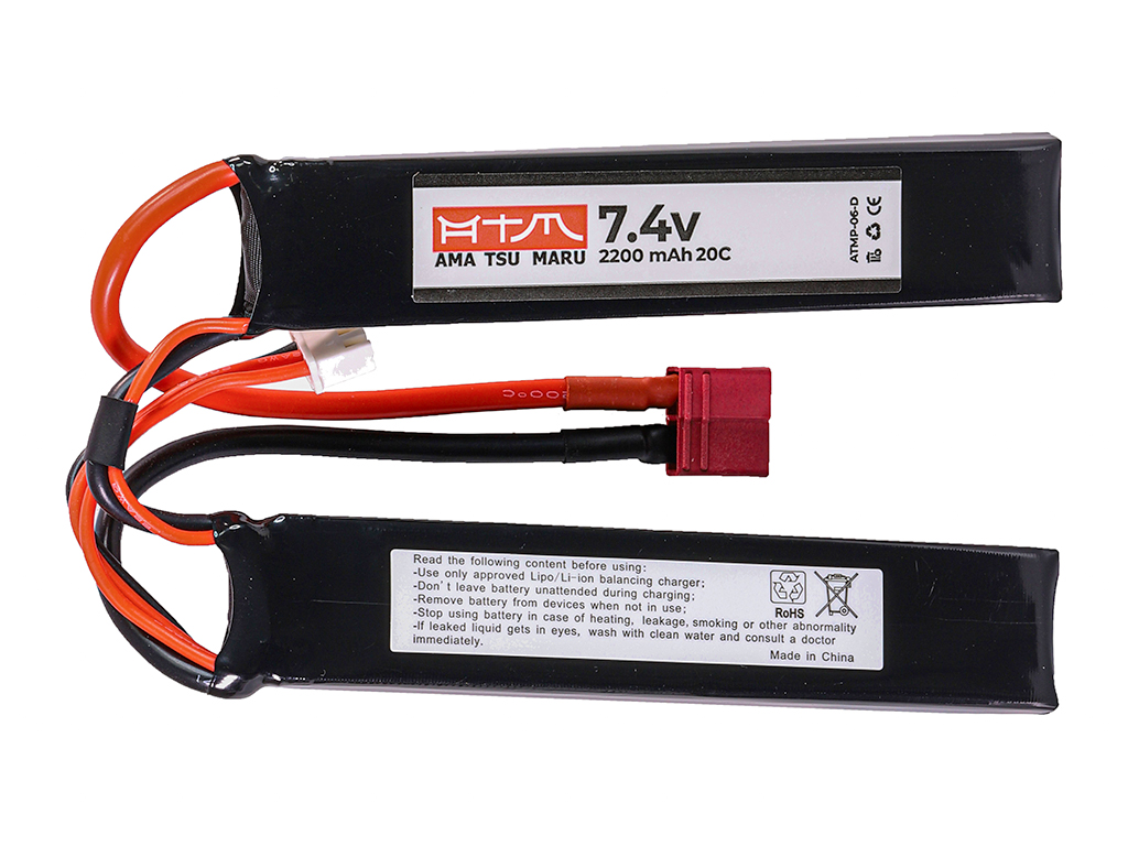 ATM Power Batterie LiPo 7,4V 2200mAh 20C Sopmod (Deans Large)