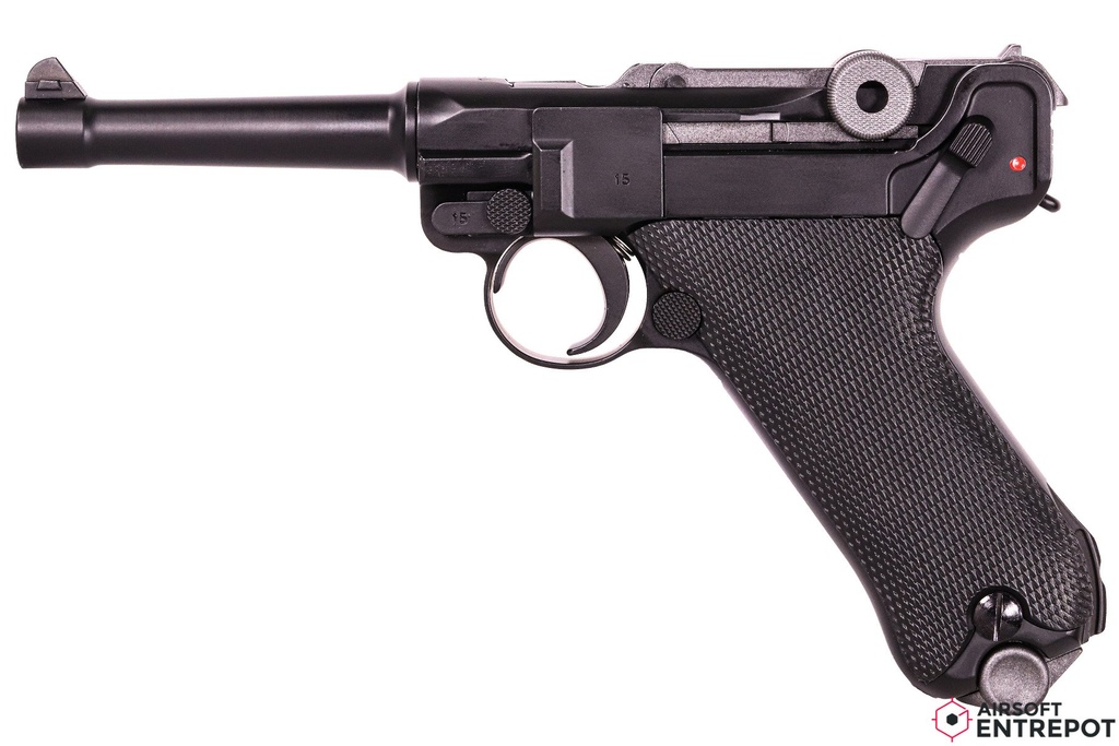 WE P08 Luger 4' GBB (Noir)