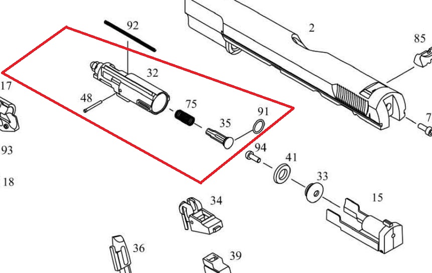 KJW Nozzle Complet pour KP09