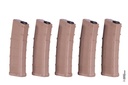 ATM D-Day Boite de 5 Chargeurs M4 AEG Gen3 30/130 BBs (FDE)