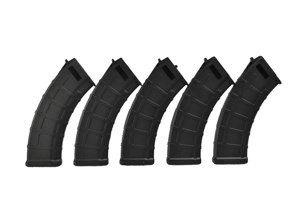 ATM D-Day Boite de 5 Chargeurs AK AEG 7.62 30/140BBs (Noir)