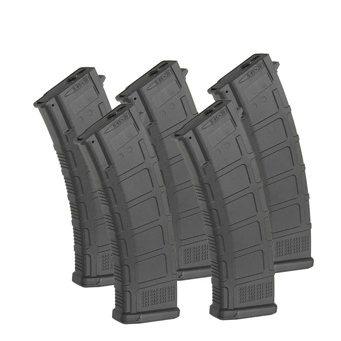 ATM D-Day Boite de 5 Chargeurs Chargeur AK AEG 5.45 30/140BBs (Noir)