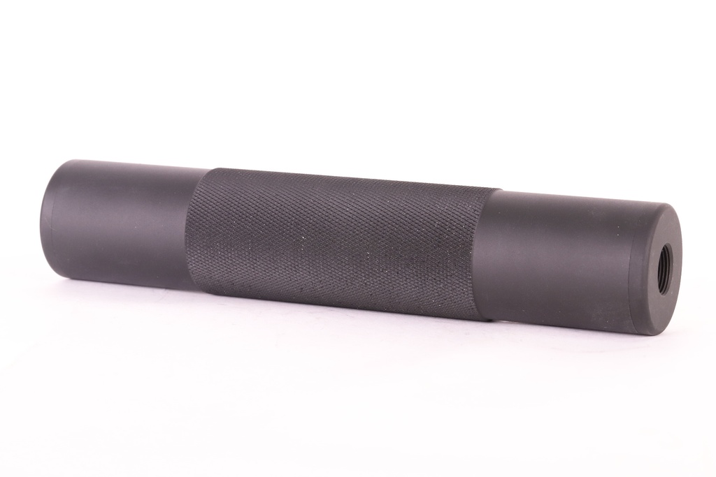 JJ Airsoft Silencieux 190x38mm 14mm CW/CCW (Noir)