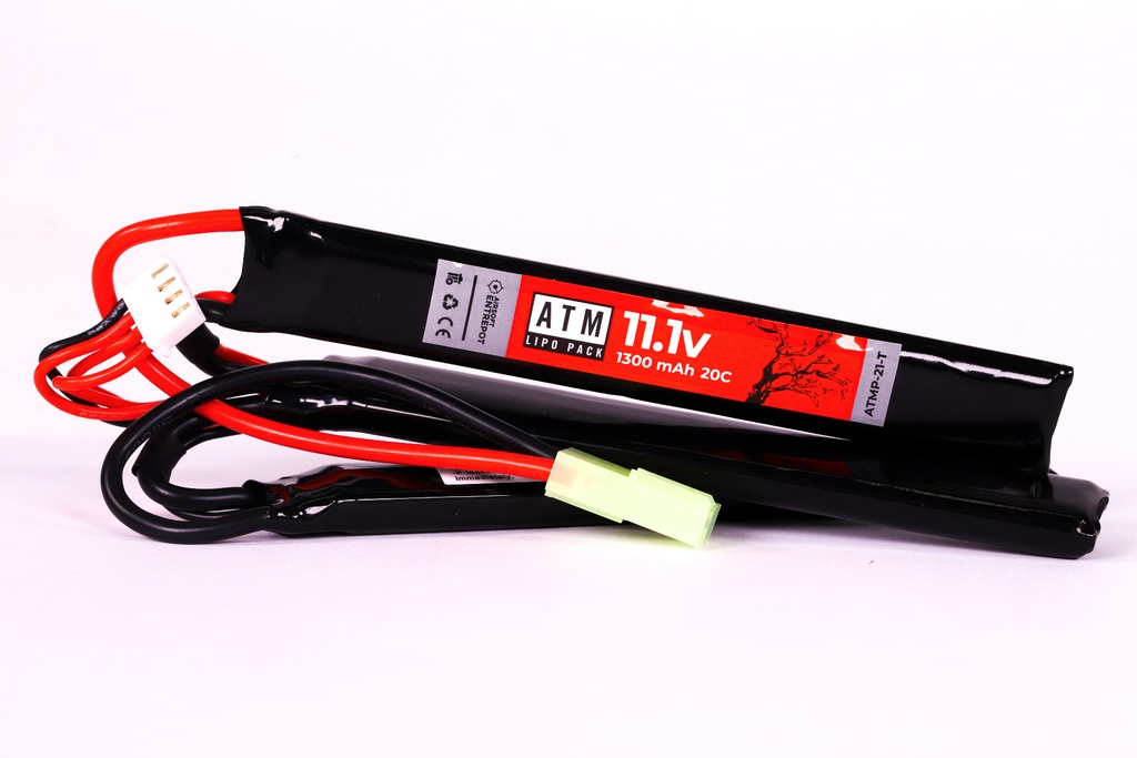 ATM ATM Power Batterie LiPo 11.1V 1300mAh 20C Sopmod (Tamiya Mini)