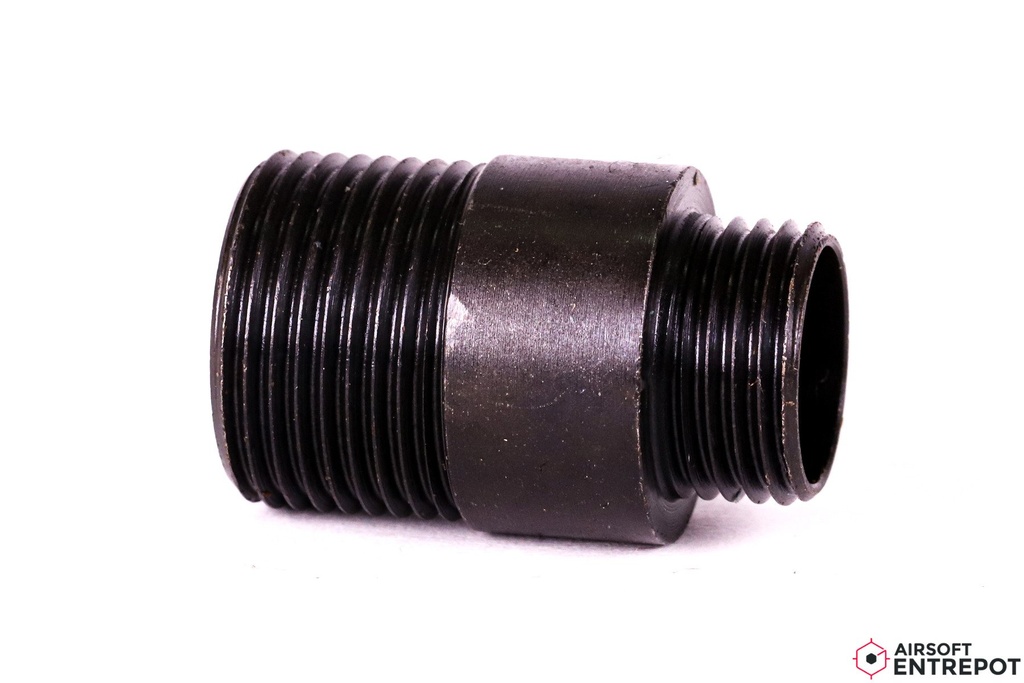 Slong Adaptateur Silencieux Acier 11mm CW vers 14mm CCW (Noir)