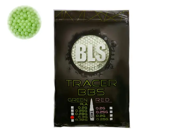 BLS Billes Bio Traçantes vertes 0.30g (Sac de 1 kg)