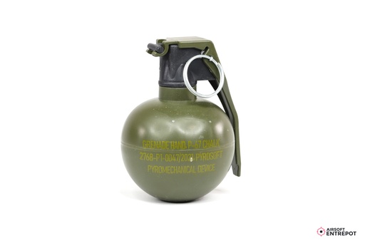 Pyrosoft Grenade M67 Craie / Plâtre