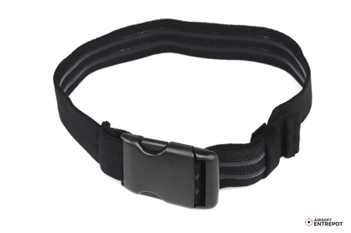 WoSport Sangle de cuisse élastique anti-dérapante pour plaque holster (Noir)