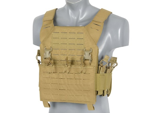 8Fields Porte-Plaques Recon Buckle Up Avec Poche AR15/AK (Coyote)